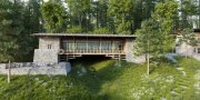 Die Gangtey Lodge als traditionelle Vogelbeobachtungsbrücke